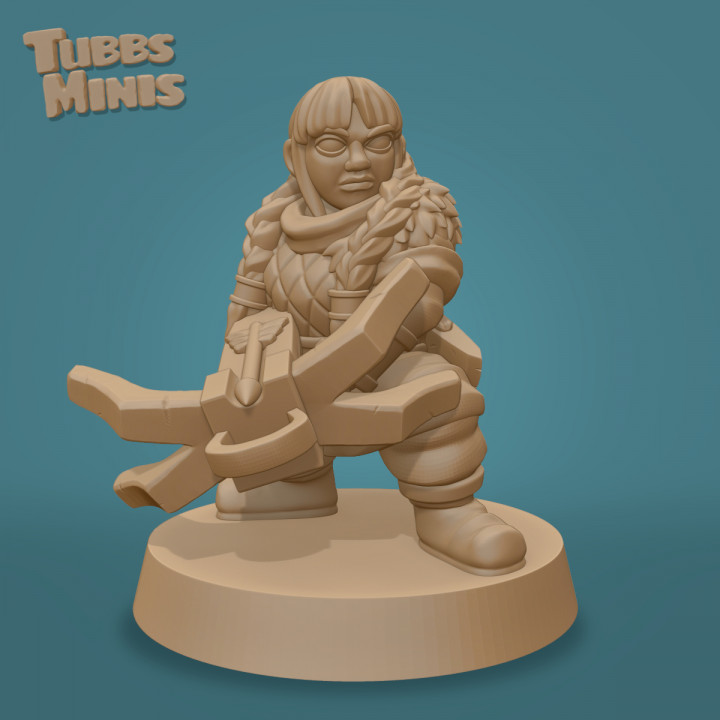 Beldora Wilderguard - Dwarf Ranger - Fantasy Miniature