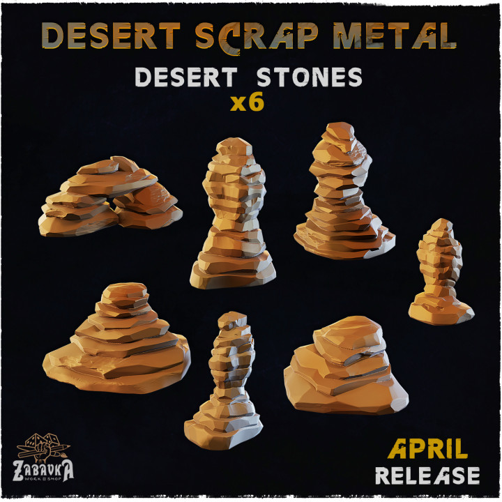 Desert Stones - Basing Bits (Desert Scrap Metal) image