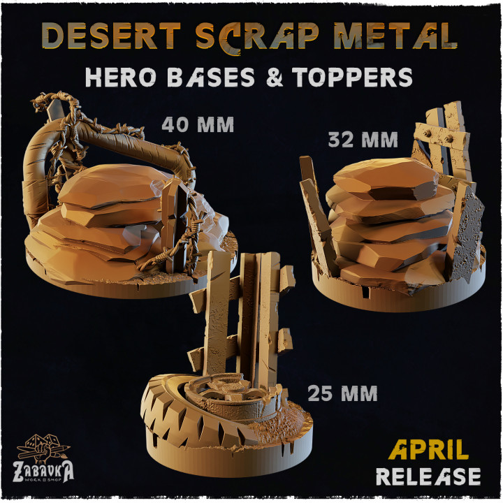 Hero Bases & Toppers - Desert Scrap Metal