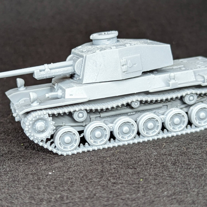 3D Printable Type 3 Medium Tank Chi-Nu + 2 Tankmen (Japan, WW2) by ...