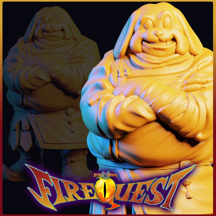 Dogman, Fire Quest Statue - Pre-Supported