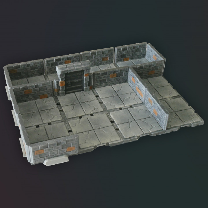 3D Printable Snap-Tiles: Caves & Dungeons [ADVENTURER CORE SET] by ...