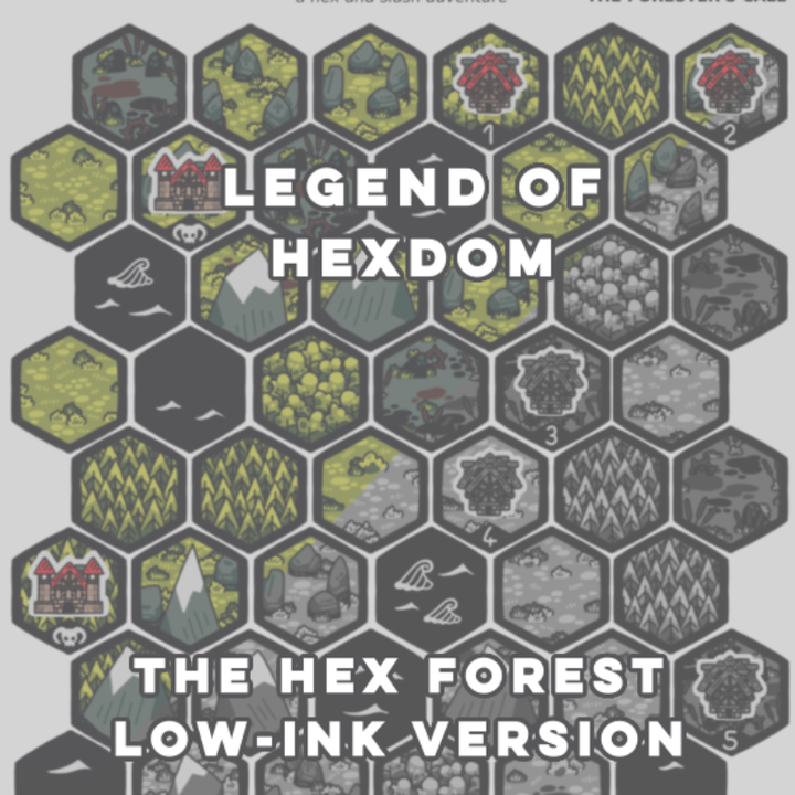 Legend of Hexdom - The Hex Forest Campaign Low-Ink Version image