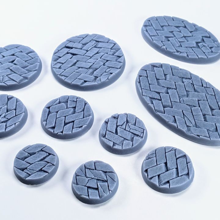33-Piece Base Set with Magnet Slots : Worn Interlocking Stone image