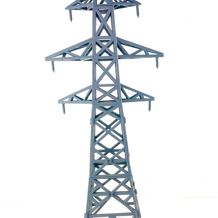 3d printable electrical pylon by custom miniature maker
