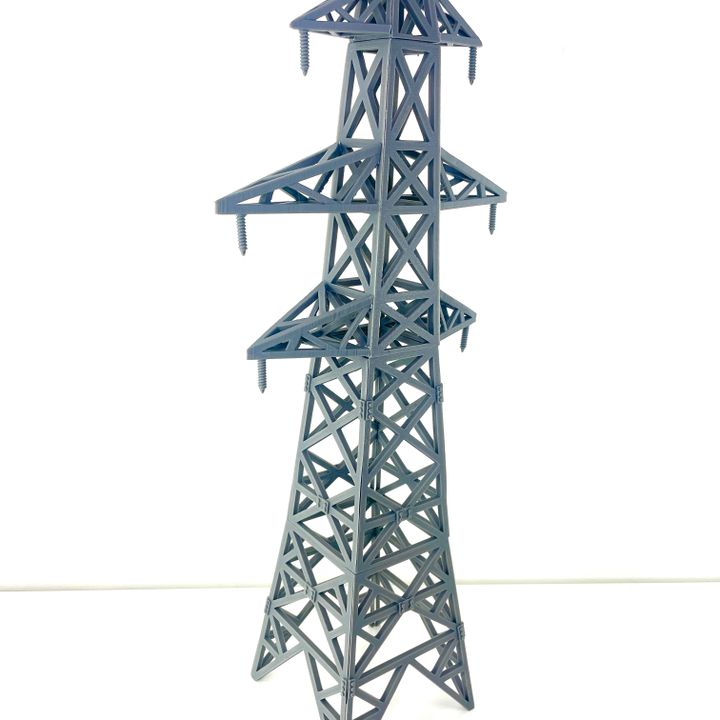 3d printable electrical pylon by custom miniature maker
