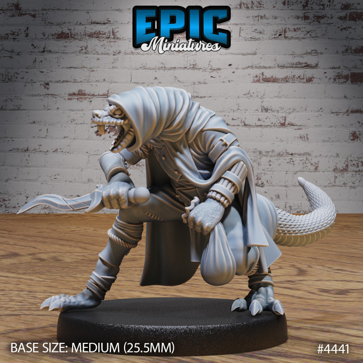 3D Printable Serpent Folk Rogue / Snake Soldier / Serpentfolk Beast ...