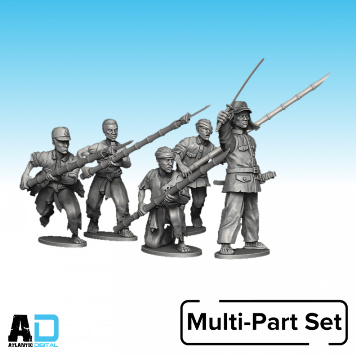 World Ablaze Japanese last stand spear fighters image