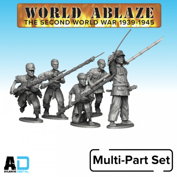 World Ablaze Japanese last stand spear fighters image