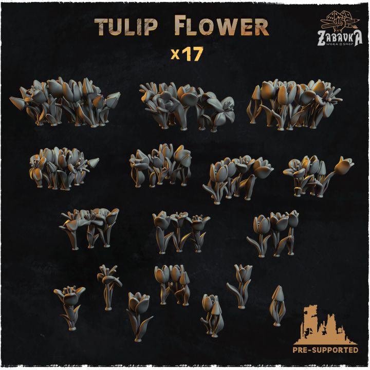 Tulip flower - Basing Bits 2.0