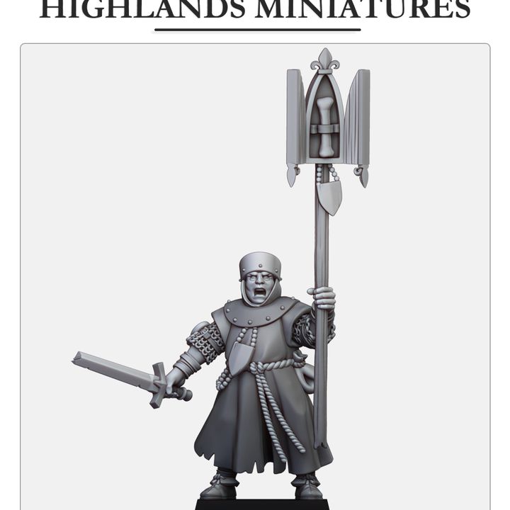 Gallia Cleric with Relic - Highlands Miniatures's Cover