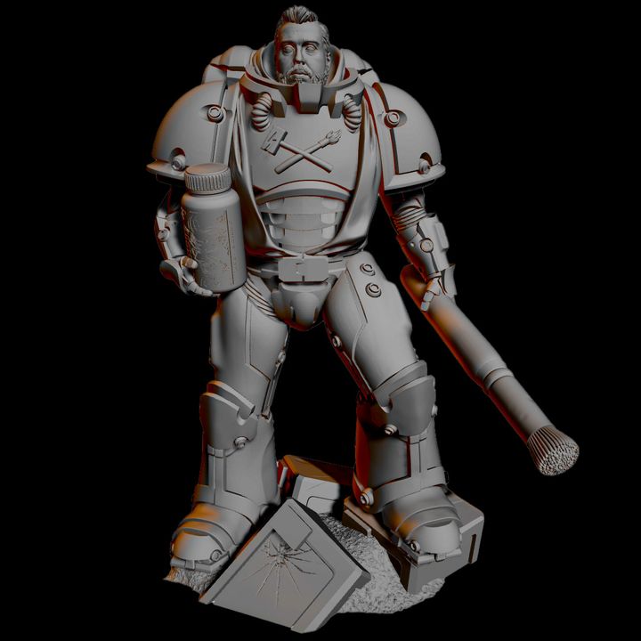 3D Printable FauxHammer - Lord Narcissus (Holding Page Only) By FauxHammer