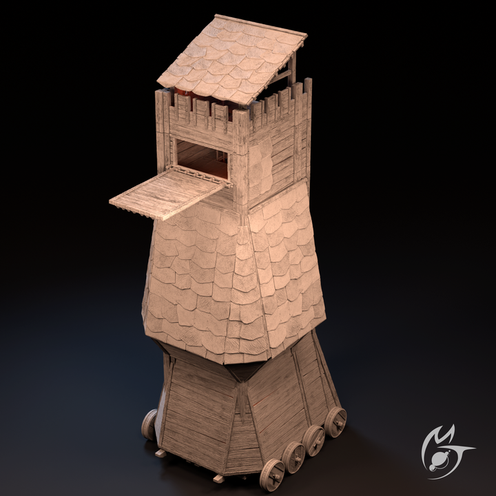 3D Printable Siege Tower & Outpost Structure by Making Tlon