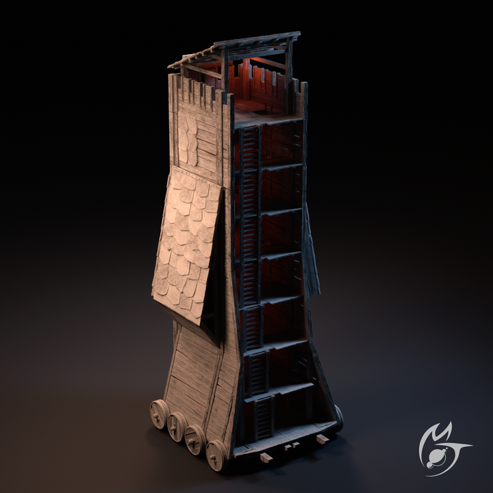 3D Printable Siege Tower & Outpost Structure by Making Tlon