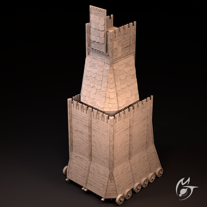 3D Printable Siege Tower & Outpost Structure by Making Tlon