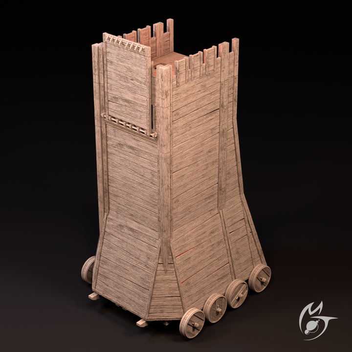 3D Printable Siege Tower & Outpost Structure by Making Tlon