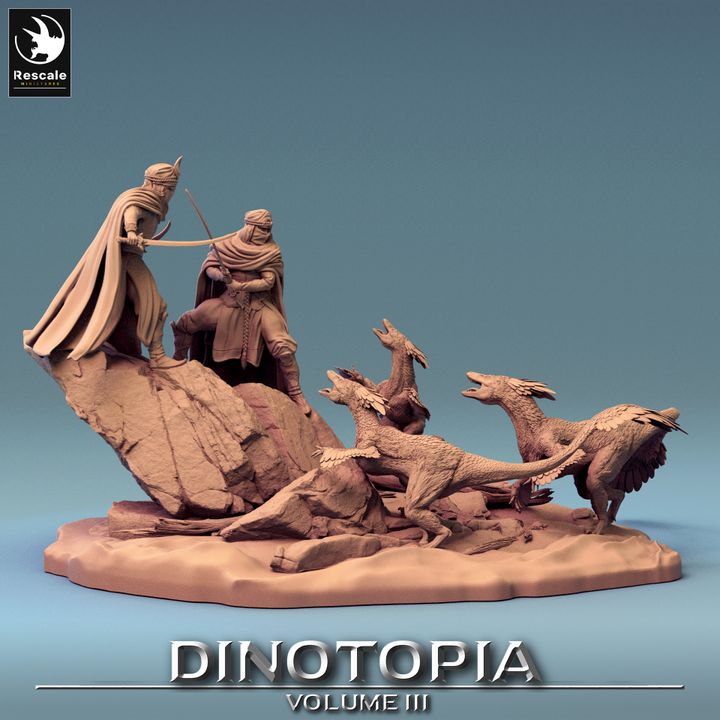 Dinotopia Diorama Ambush