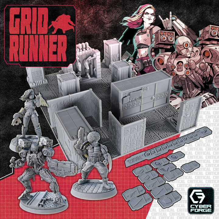 GridRunner #2 - Solo Adventure Game - Hostile Takeover - Free Dragon Cyberpunk Warhammer