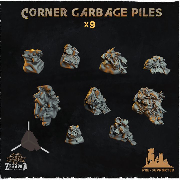 Corner garbage piles - Basing Bits 2.0 image