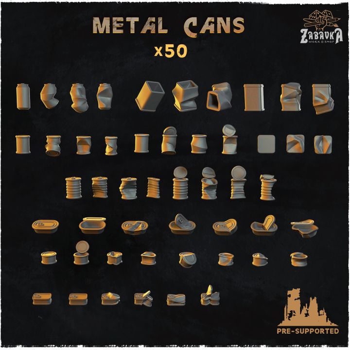 Metal cans - Basing Bits 2.0