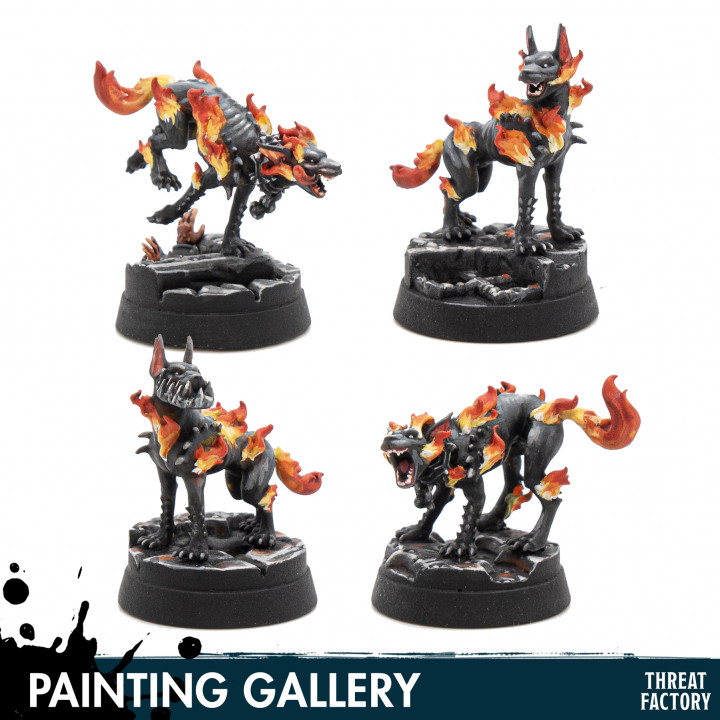 Four hell hounds image