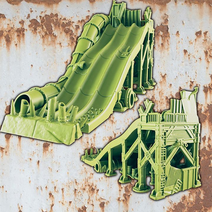 3D Printable Wasteland Theme Park - Slide of Doom [SUPPORT-FREE] by ...