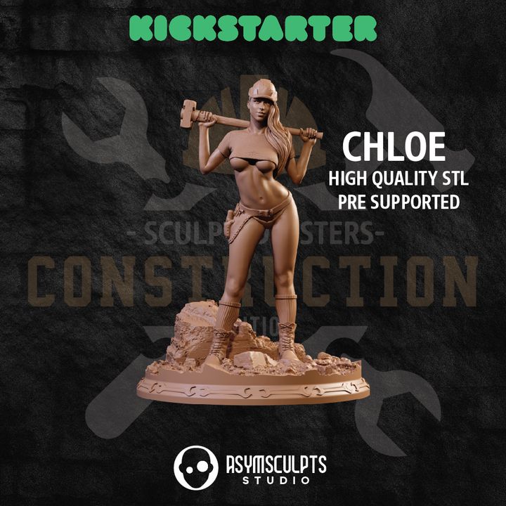 Sculpted Sisters: Construction Edition - Chloe SFW