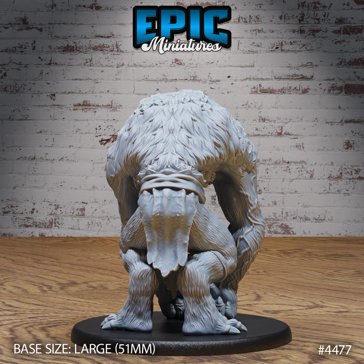 3D Printable Quaggoth / Evil Deep Bear / Tall Humanoid Creature