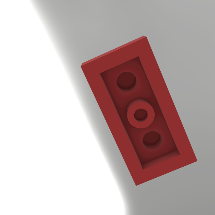 3d Printable Lego Plate - 1x2 By Vlad-marius