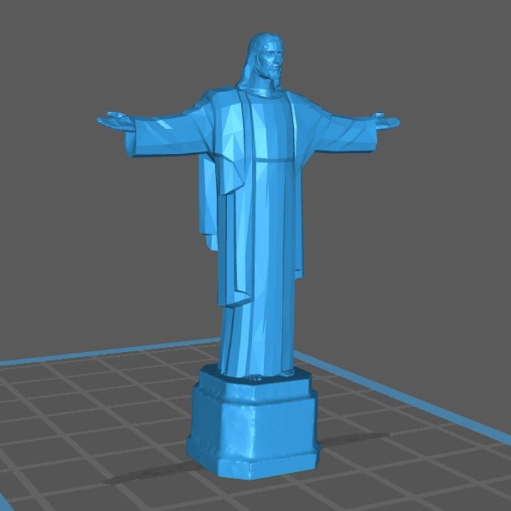Cristo Redentor with base image
