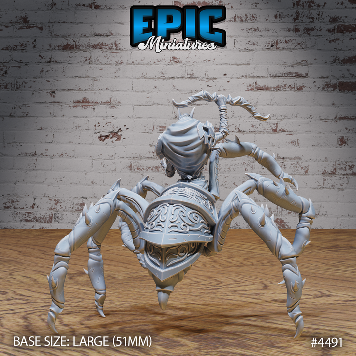 Dark Elf Spider Bow / Ancient Elven Arachnid Hybrid / Evil Elvish Crawler / Nature Guard Insect Beast / Mysterious Arachnoid / Woodland Spirit Creature / Forest Army Monster image
