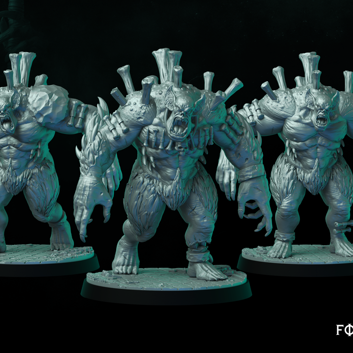 3D Printable Forsaken Brutes - Dark Gods Forsaken by Dark Gods