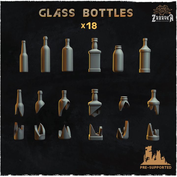 Glass bottles - Basing Bits 2.0
