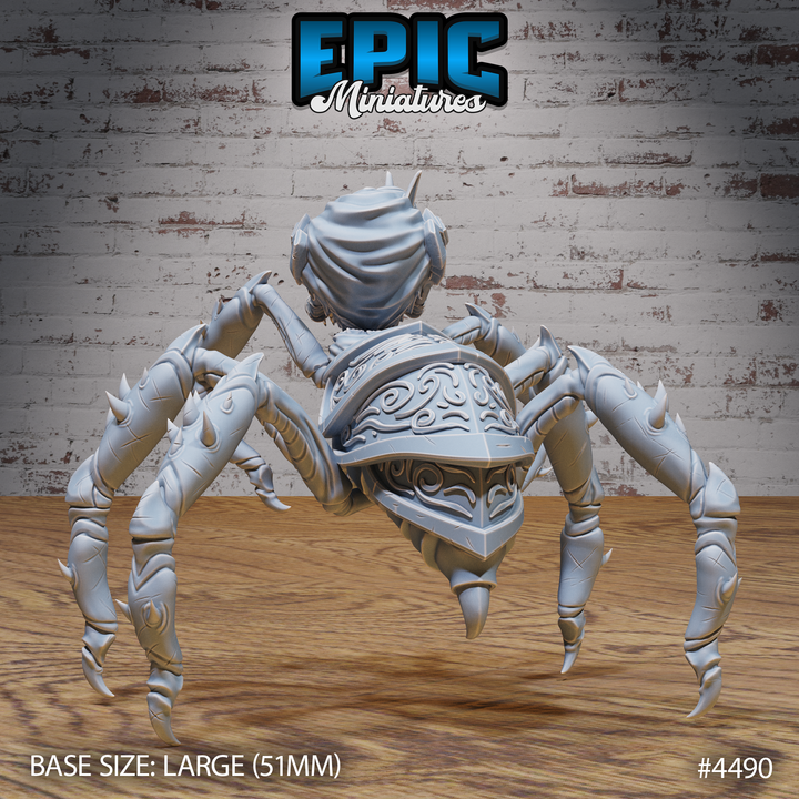 Dark Elf Spider Set / Ancient Elven Arachnid Hybrid / Evil Elvish Crawler / Nature Guard Insect Beast / Mysterious Arachnoid / Woodland Spirit Creature / Forest Army Monster image