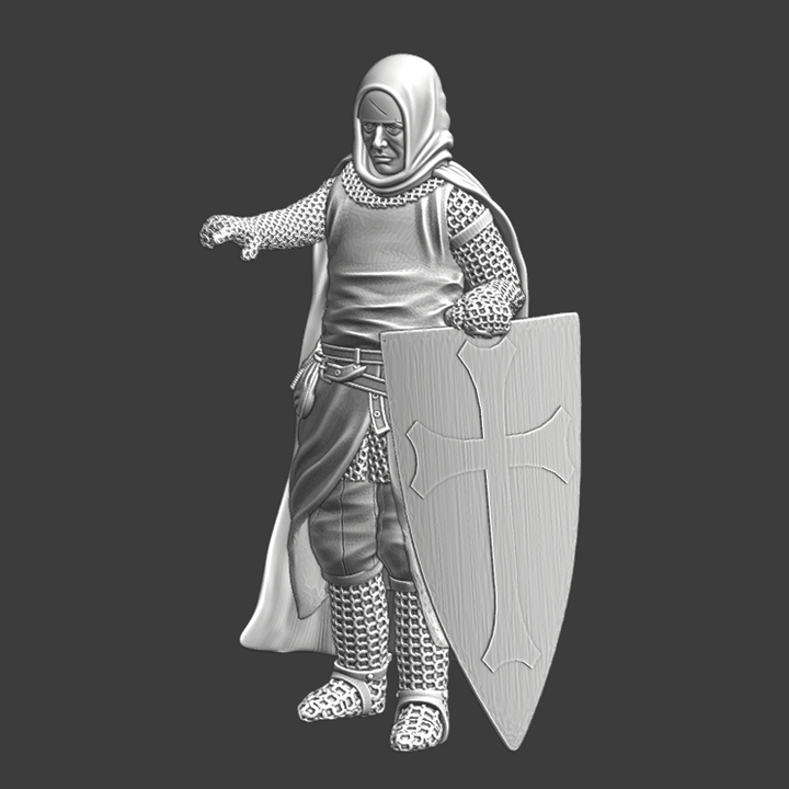 Medieval Hospitaller Knight - Pointing image