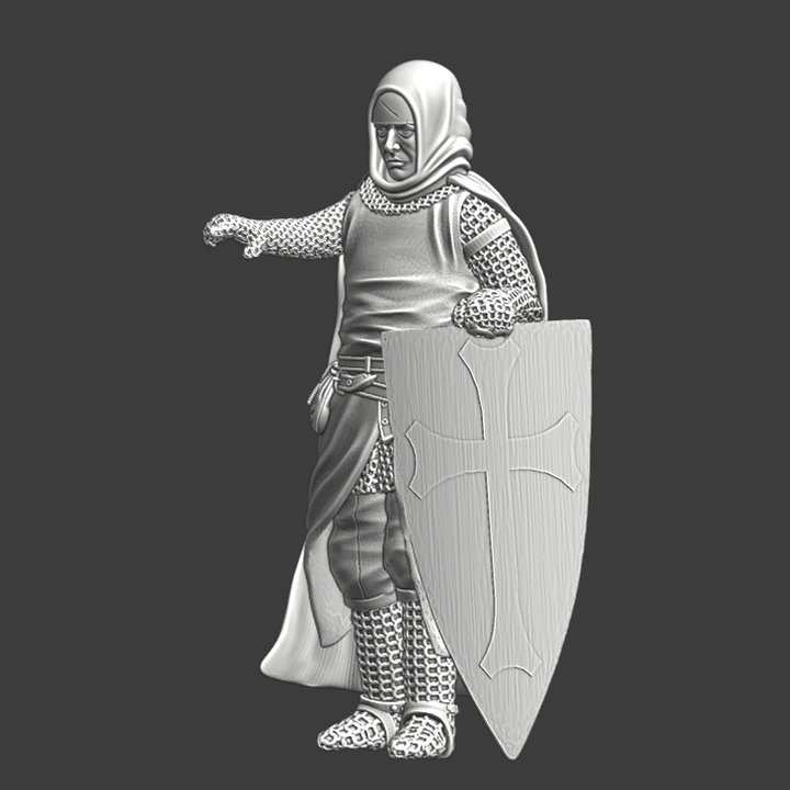 Medieval Hospitaller Knight - Pointing image