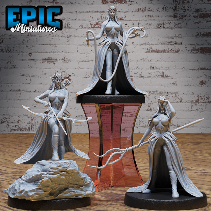 Dark Elf Domina Set / Ancient Elven Fighter / Elvish Warrior / Nature Guard / Mysterious Woodland Spirit / Forest Army