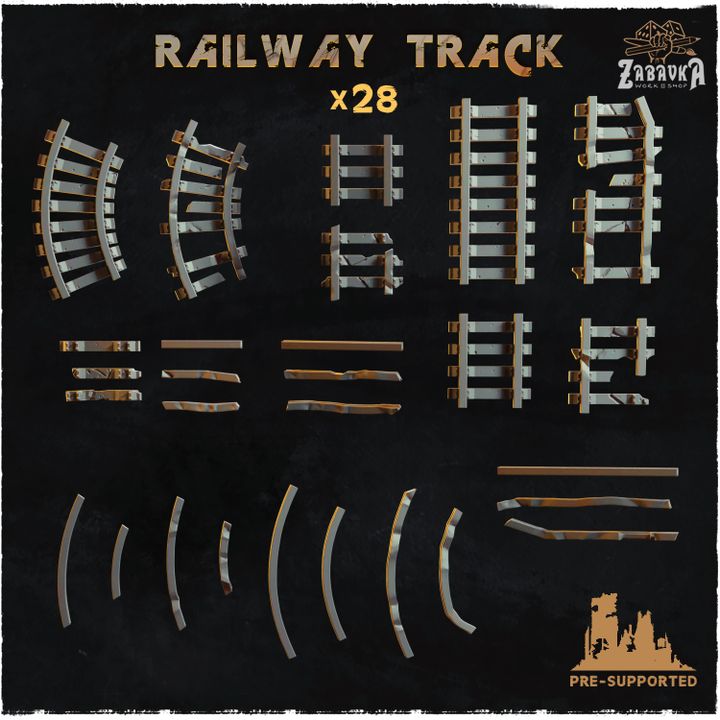 Railway track - Basing Bits 2.0