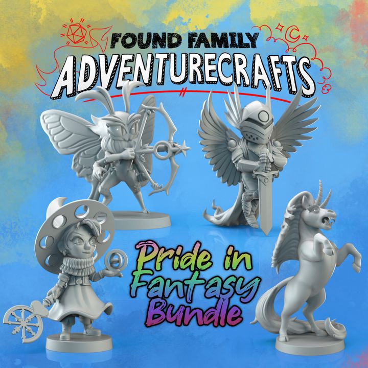 Pride in Fantasy Bundle - Pride Knight, Butterfly Ranger, Witch of Aces, Bicorn