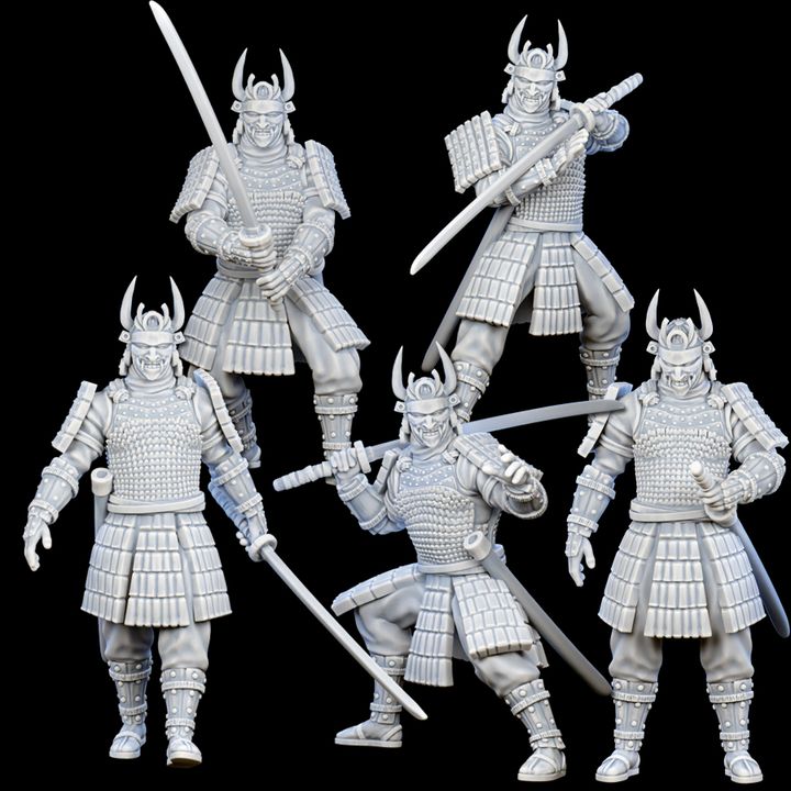 3d Printable Oni Samurai Bushido Way Of The Warrior Vol Iii By Yourneighborknight Minis