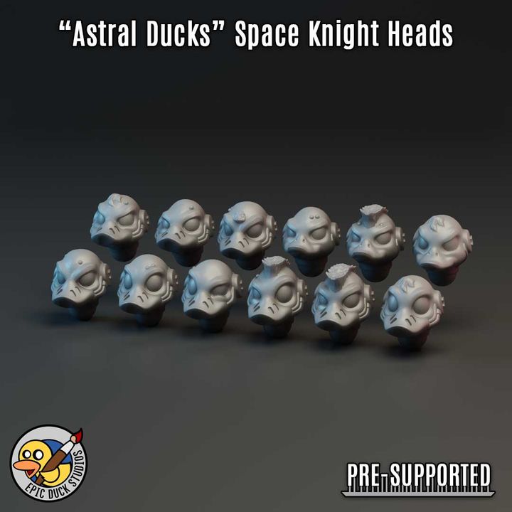 Astral Duck Marine Heads - Space Knight Head Swap Bits