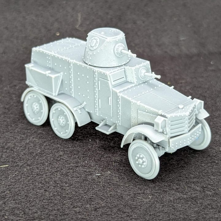 3d Printable Type 92 Chiyoda Armored Car 6x6 2 Tankmen Japan Ww2