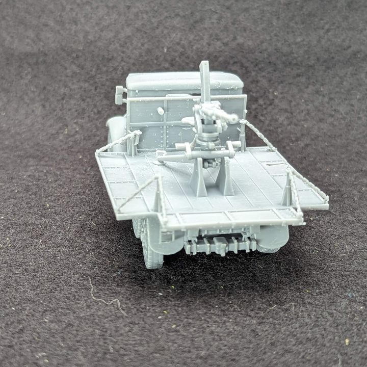 3D Printable Type 98 20 mm AA machine cannon carrier (Japan, WW2) by