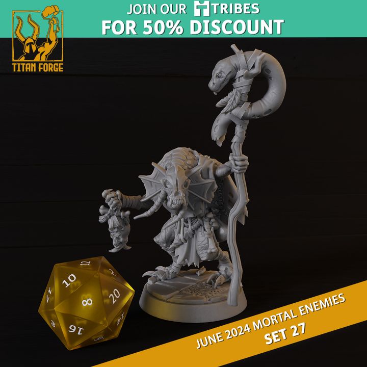 3d Printable Rpg Monsters Dnd 5e Mortal Enemies Set 27 By Titan Forge Miniatures 2705