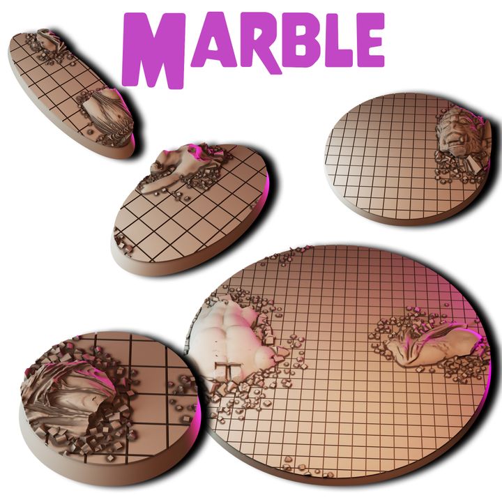 Marble Round Bases