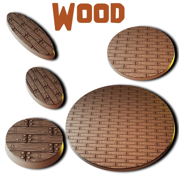 Wood Round Bases