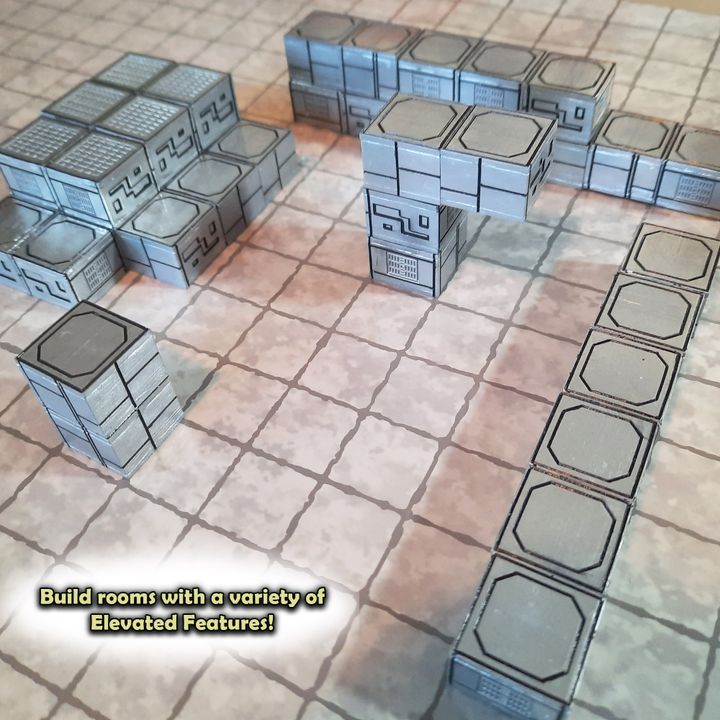 Magna-Build FACILITY BRICKS 1 -Magnetic RPG Terrain image
