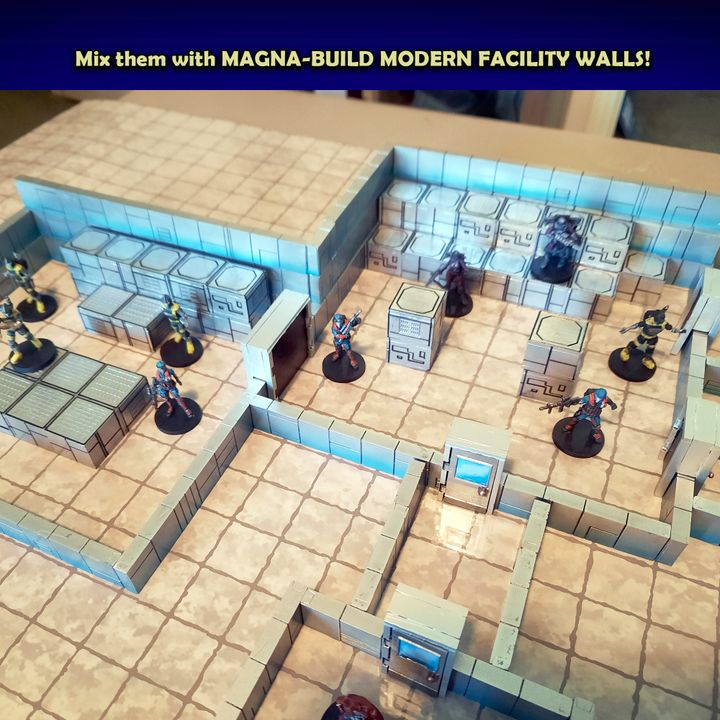 Magna-Build FACILITY BRICKS 1 -Magnetic RPG Terrain image