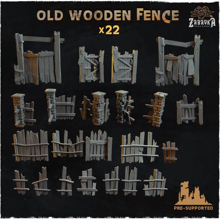 Old Wooden Fence - Basing Bits 2.0 image