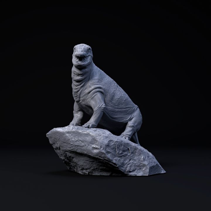 Moschops calling 1-35 scale pre-supported FREE model image